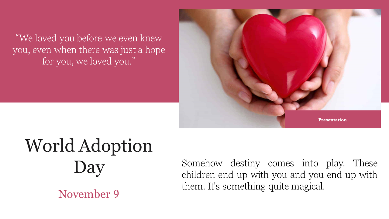 World Adoption Day PowerPoint